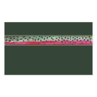 The Skin Rainbow Trout Rectangular Sticker