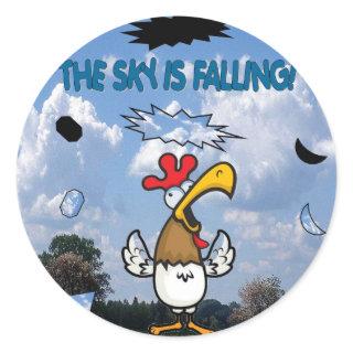 The Sky is Falling!!! Classic Round Sticker