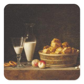 The Small Collation, or The Carafe of Orgeat Square Sticker