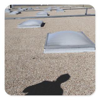 The solar day lighting system square sticker