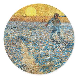 The Sower | Vincent van Gogh Classic Round Sticker
