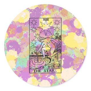 The Star Tarot Card Classic Round Sticker