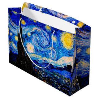 The Starry Night by Vincent Van Gogh Large Gift Bag