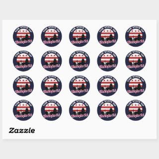 The State of Washington DC - 51st Statehood  Classic Round Sticker