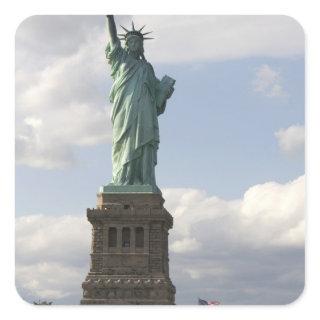 The Statue of Liberty on Liberty Island in New Square Sticker