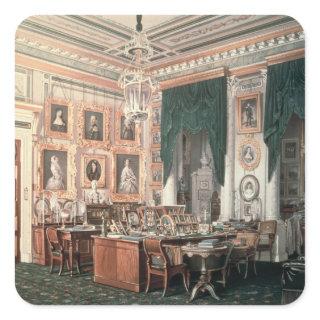The Study of Alexander III  at Gatchina Palace Square Sticker