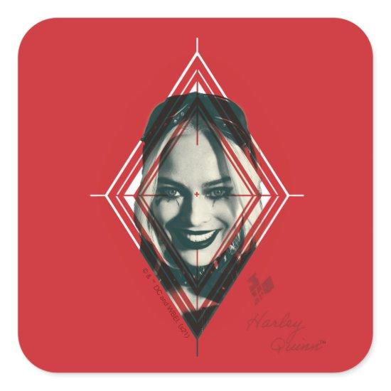 The Suicide Squad | Harley Quinn Diamond Target Square Sticker
