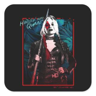 The Suicide Squad | Harley Quinn & Green Ferns Square Sticker