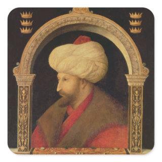The Sultan Mehmet II  1480 Square Sticker