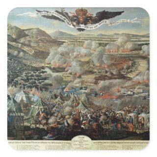 The Surrounding of Vienna by the Turks in 1683 Square Sticker