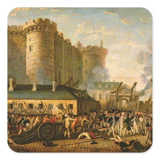 The Taking of the Bastille, 14 July 1789 Square Sticker