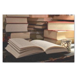 The TBR Book Stack Tissue Paper