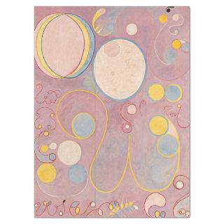 The Ten Largest No 8 Adulthood by Hilma Klint Tissue Paper