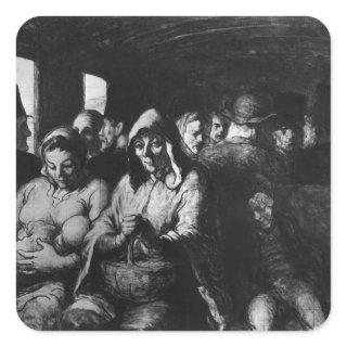 The Third Class Carriage, c.1862-64 Square Sticker
