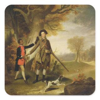 The Third Duke of Richmond (1735-1806) out Shootin Square Sticker
