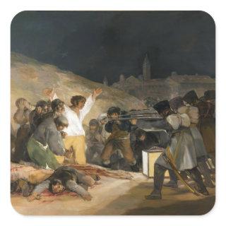 The Third of May 1808 by Francisco Goya Square Sticker