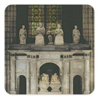 The Tomb of Francois I  and Claude of France Square Sticker