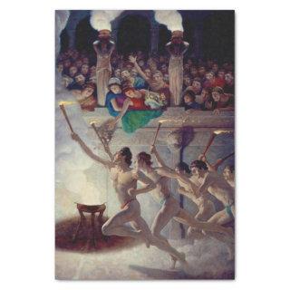 The Torch Race, Grecian Olympics by N. C. Wyeth Tissue Paper