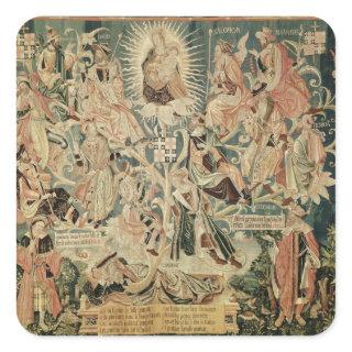 The Tree of Jesse Square Sticker