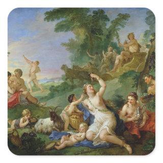 The Triumph of Bacchus Square Sticker