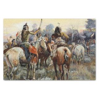 “The Truce” Western Art by Charles M Russell Tissue Paper