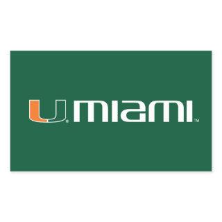 The U Miami Rectangular Sticker