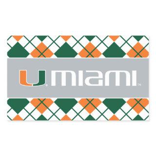 The U Miami Rectangular Sticker