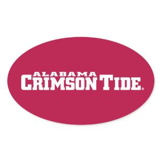 The University of Alabama Crimson Tide Oval Sticker