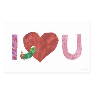 The Very Hungry Caterpillar | I Heart You Rectangular Sticker