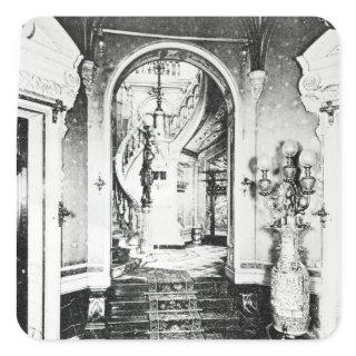 The Vestibule and Onyx Staircase Square Sticker