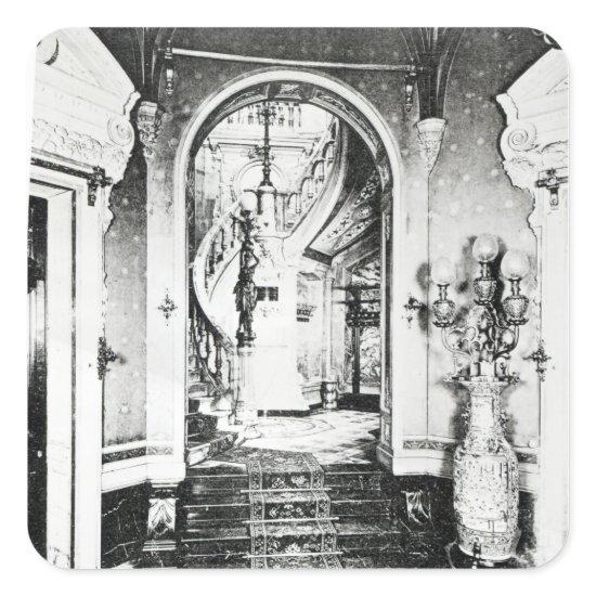 The Vestibule and Onyx Staircase Square Sticker