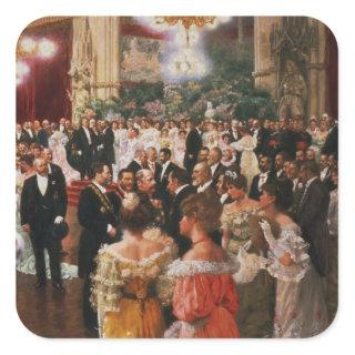 The Viennese Ball Square Sticker