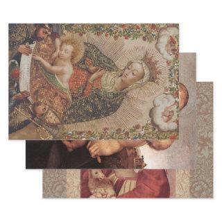 The Virgin Adoring the Christ Child Christmas  Sheets