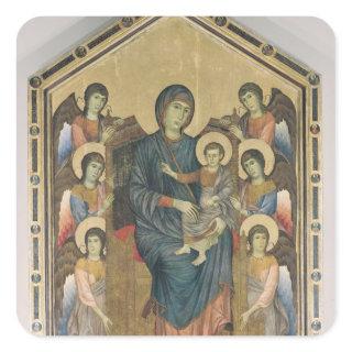 The Virgin and Child in Majesty Square Sticker