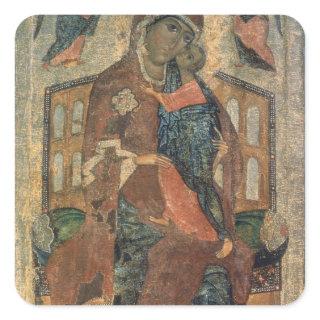 The Virgin of the Tolg, Yaroslavl School Square Sticker