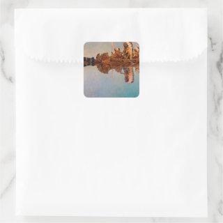The Water Burial by Newell Convers Wyeth Square Sticker