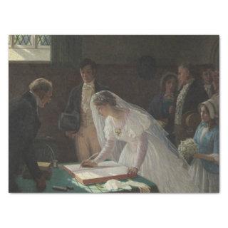 The Wedding Register (by Edmund Blair Leighton) Tissue Paper