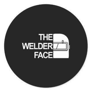 The Welder Face The Welder Face Classic Round Sticker