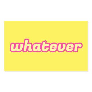 The 'Whatever' Art Rectangular Sticker