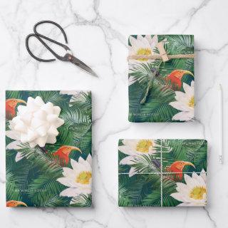 The White Lotus Tropical Birds & Lotus Pattern  Sheets