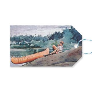 The Wilderness Guide (by Winslow Homer) Gift Tags