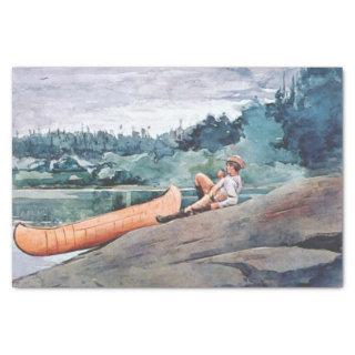 The Wilderness Guide (by Winslow Homer) Tissue Paper