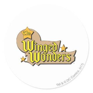 The Winged Wonders Logo Classic Round Sticker