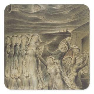 The Wise and Foolish Virgins, c.1822 (w/c and pen Square Sticker