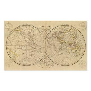 The World 3 Rectangular Sticker