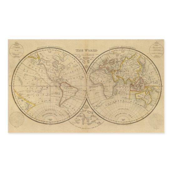 The World 3 Rectangular Sticker