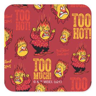 THE YEAR WITHOUT A SANTA CLAUS™ Heat Miser Pattern Square Sticker