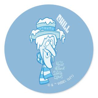 THE YEAR WITHOUT A SANTA CLAUS™ | Snow Miser Chill Classic Round Sticker