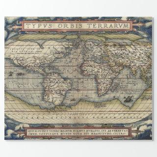 THEATRE OF THE WORLD MAP DECOUPAGE
