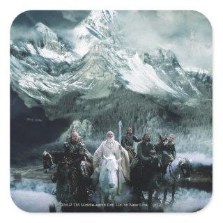 Theoden and the Fellowship Square Sticker